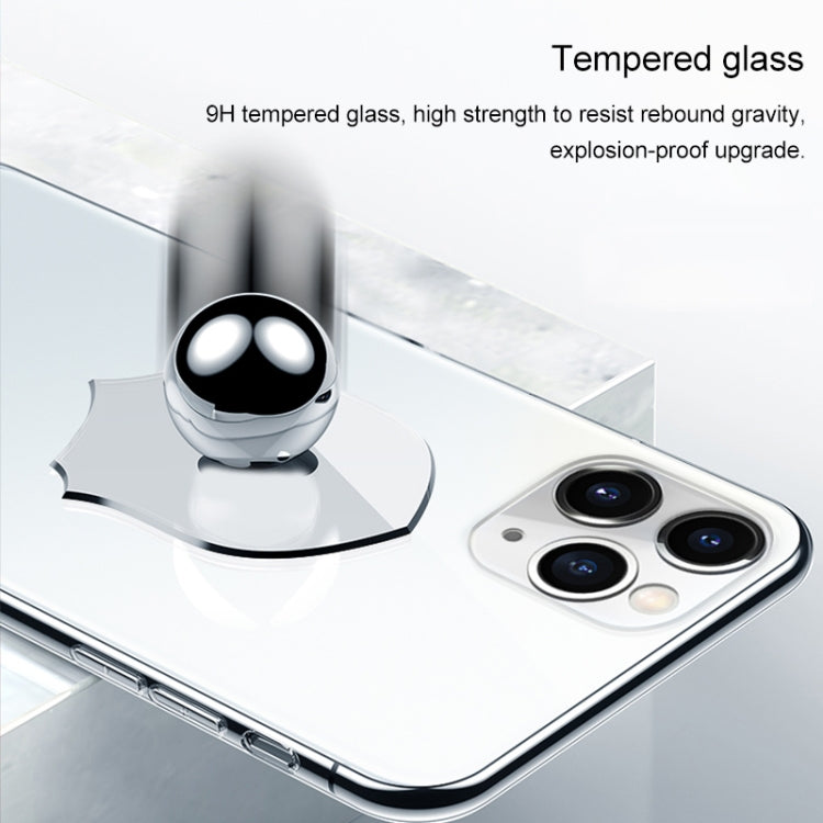 For iPhone 11 Pro Twilight Transparent Glass Case