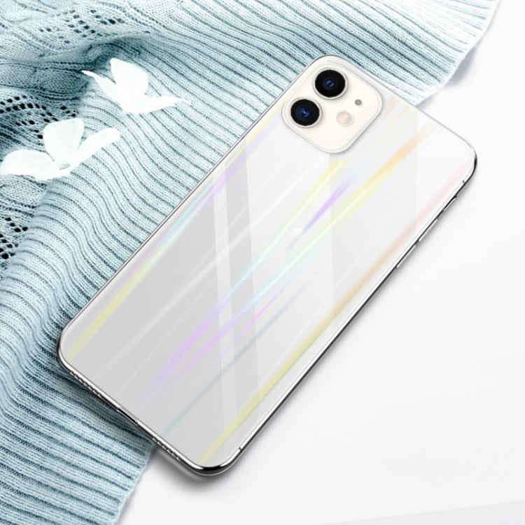 For iPhone 11 Twilight Transparent Glass Case