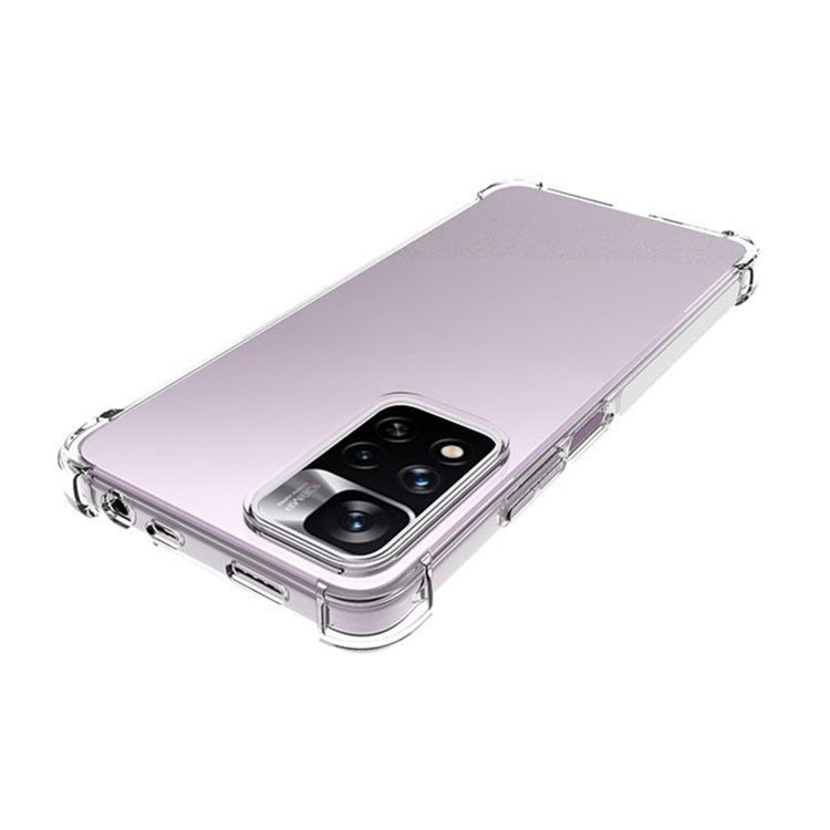For Xiaomi Redmi Note 11 Pro Shockproof Non-slip Thickening TPU Phone Case(Transparent)