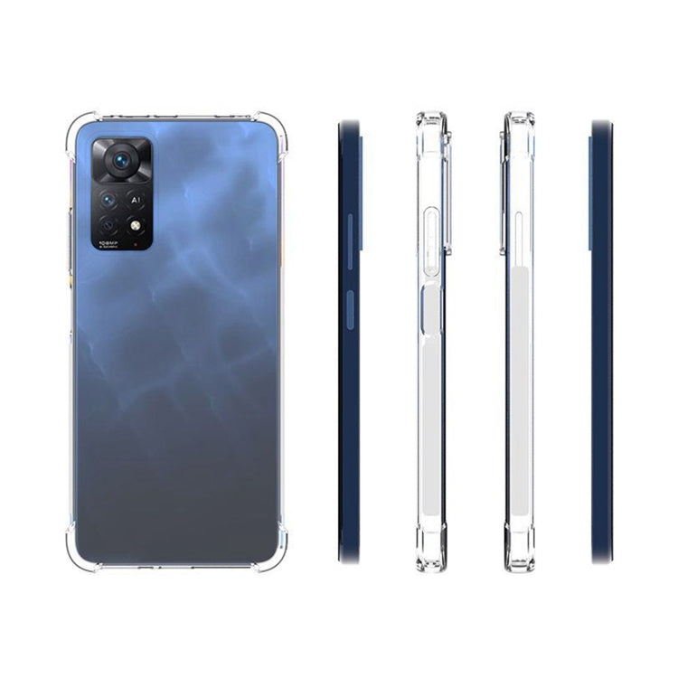 For Xiaomi Redmi Note 11 Pro 4G Shockproof Non-slip Thickening TPU Phone Case(Transparent)