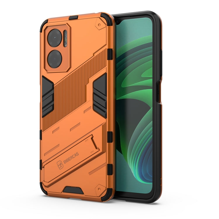 For Xiaomi Redmi Note 11E 5G China Punk Armor 2 in 1 PC + TPU Shockproof Phone Case with Invisible Holder
