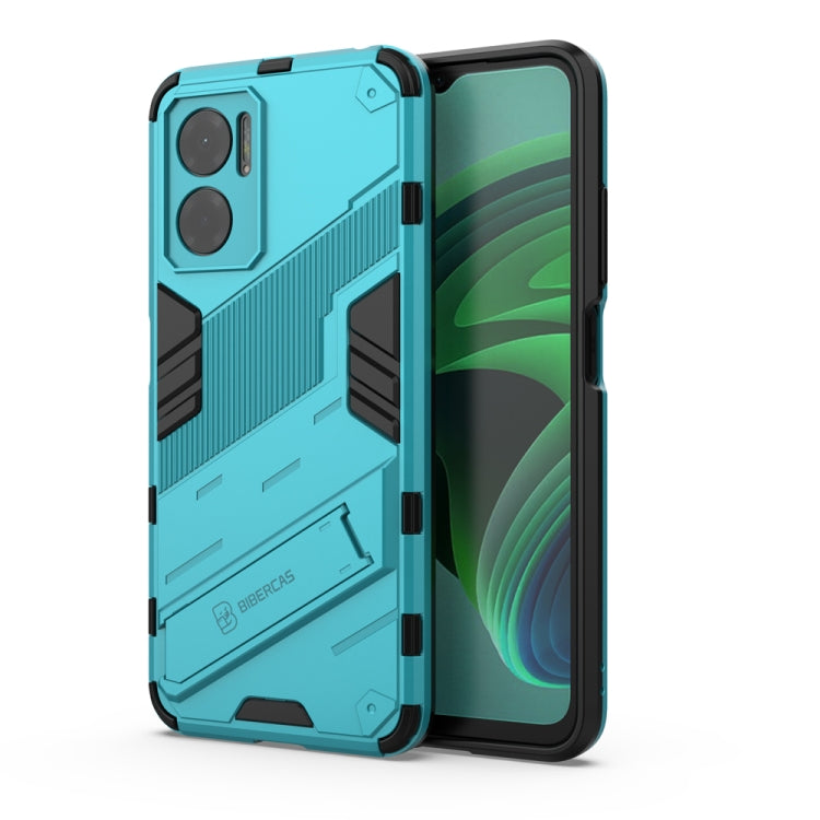 For Xiaomi Redmi Note 11E 5G China Punk Armor 2 in 1 PC + TPU Shockproof Phone Case with Invisible Holder