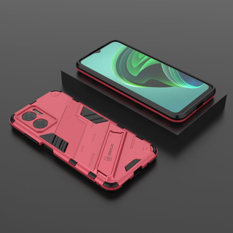 For Xiaomi Redmi Note 11E 5G China Punk Armor 2 in 1 PC + TPU Shockproof Phone Case with Invisible Holder