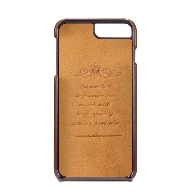 For iPhone 8 Plus & 7 Plus peelcas Shockproof TPU + PU Protective Case with Card Slots