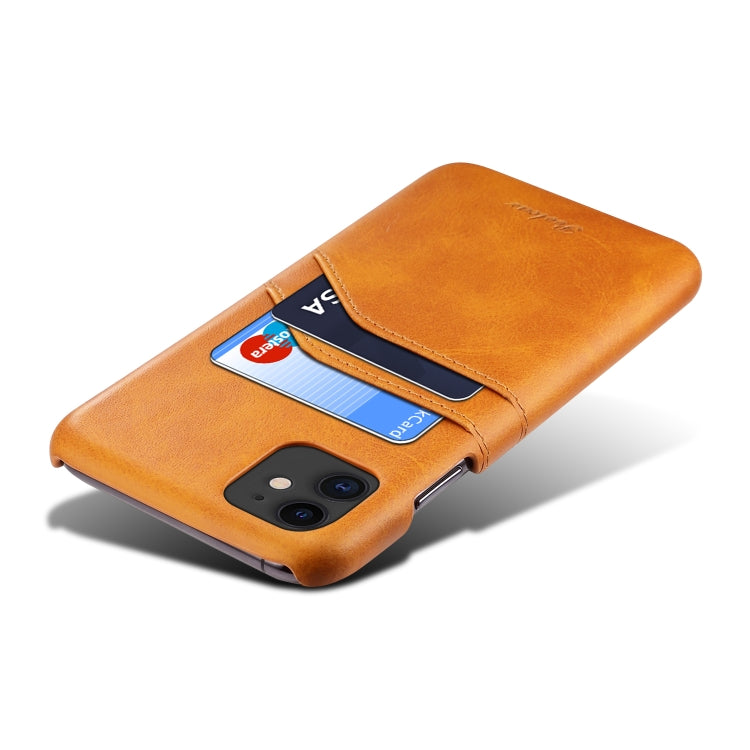 For iPhone 11 peelcas Shockproof TPU + PU Protective Case with Card Slots