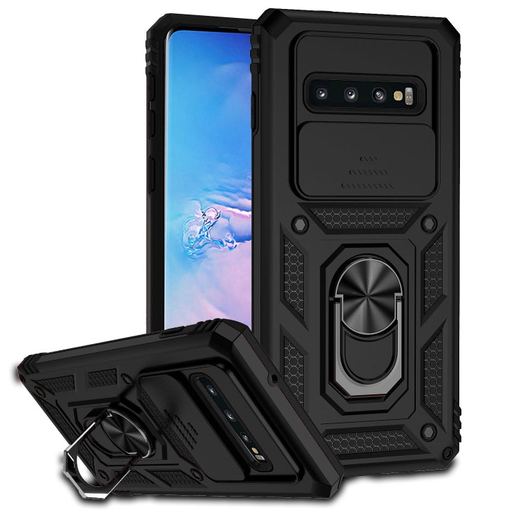 For Samsung Galaxy S10+ Sliding Camshield Holder Phone Case
