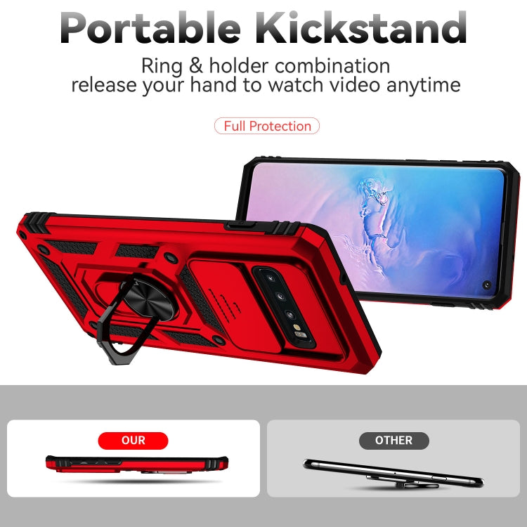 For Samsung Galaxy S10+ Sliding Camshield Holder Phone Case