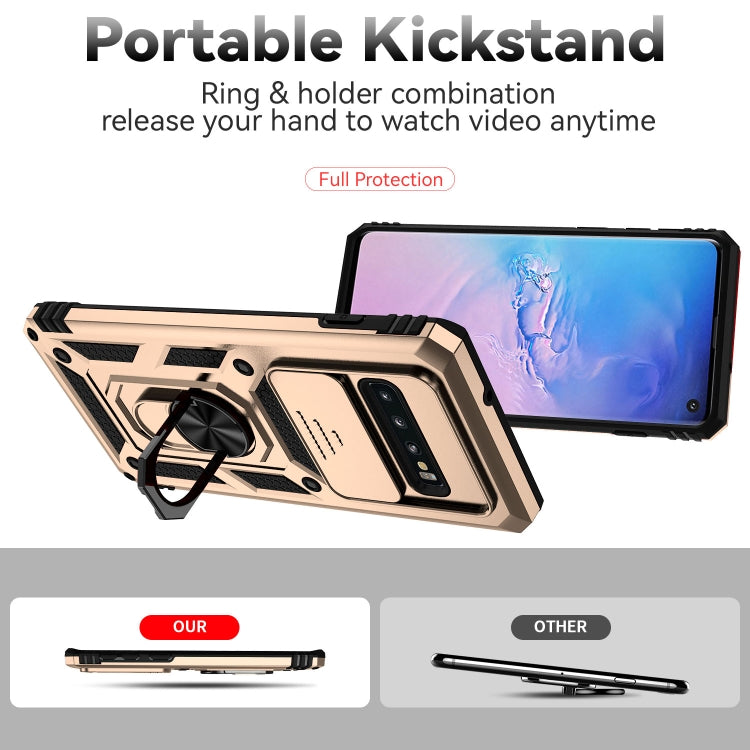 For Samsung Galaxy S10+ Sliding Camshield Holder Phone Case