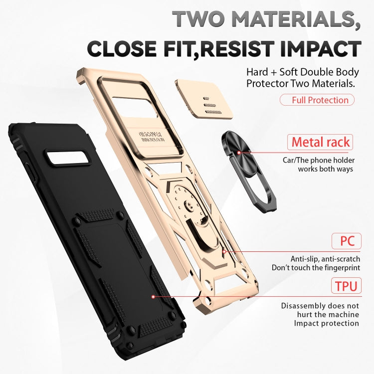 For Samsung Galaxy S10+ Sliding Camshield Holder Phone Case