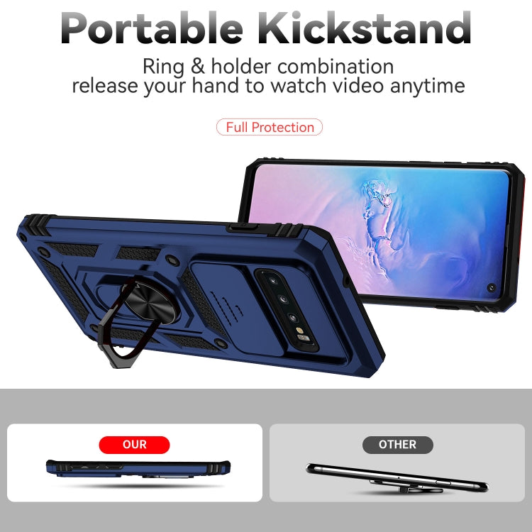 For Samsung Galaxy S10+ Sliding Camshield Holder Phone Case