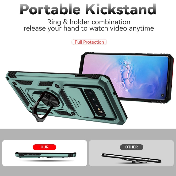 For Samsung Galaxy S10+ Sliding Camshield Holder Phone Case