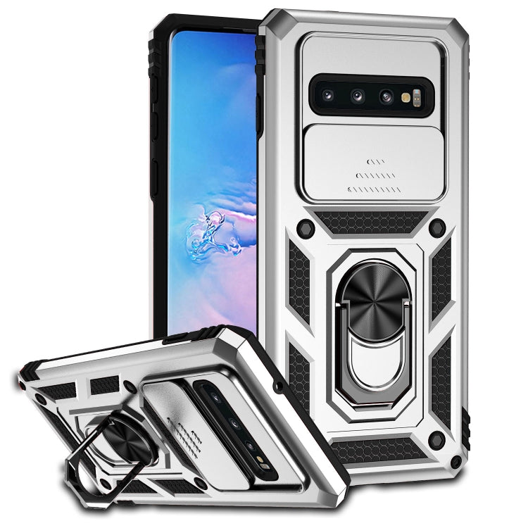 For Samsung Galaxy S10+ Sliding Camshield Holder Phone Case