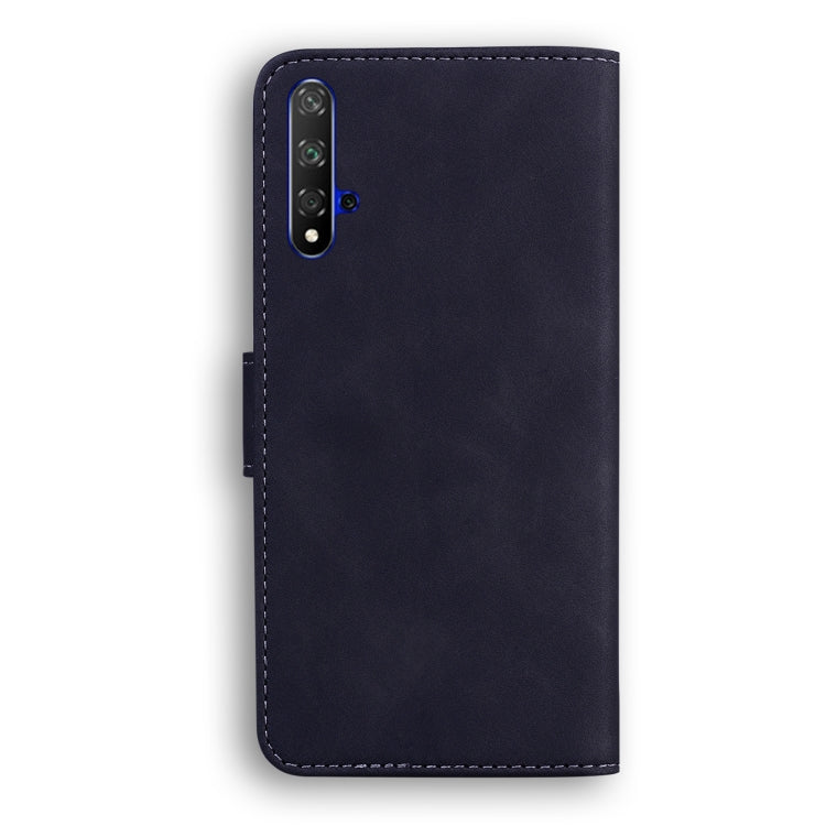For Huawei nova 5T / Honor 20 Skin Feel Pure Color Flip Leather Phone Case