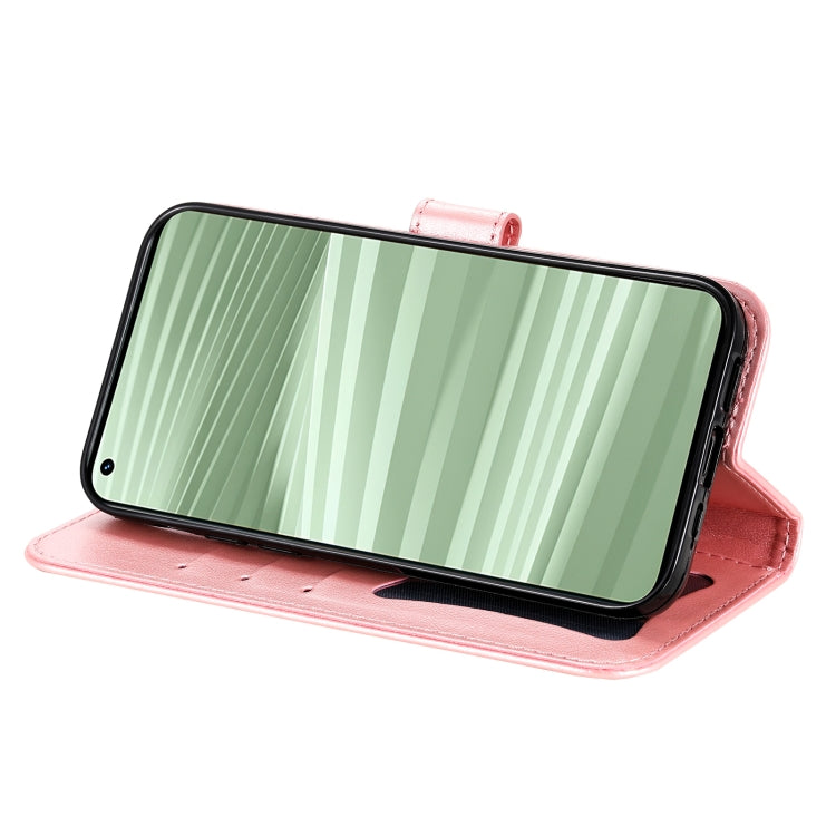 For OPPO Realme GT2 Pro 7-petal Flowers Embossing Pattern Horizontal Flip Leather Case