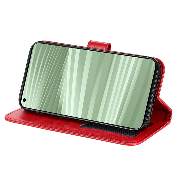 For OPPO Realme GT2 Pro 7-petal Flowers Embossing Pattern Horizontal Flip Leather Case