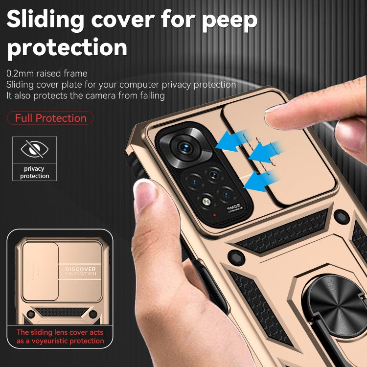 For Xiaomi Redmi Note 11 Global Sliding Camshield Holder Phone Case