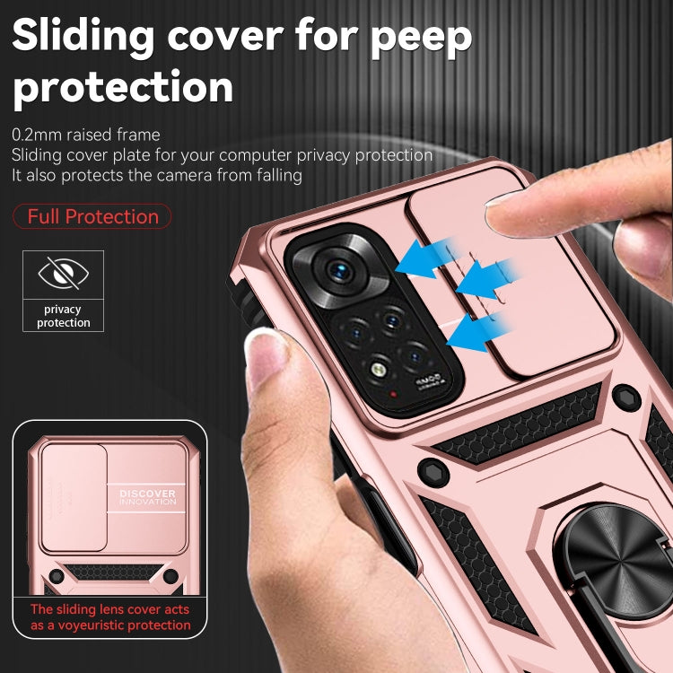 For Xiaomi Redmi Note 11 Global Sliding Camshield Holder Phone Case