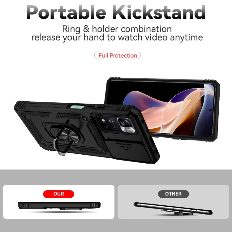 For Xiaomi Redmi Note 11 Pro Global Sliding Camshield Holder Phone Case