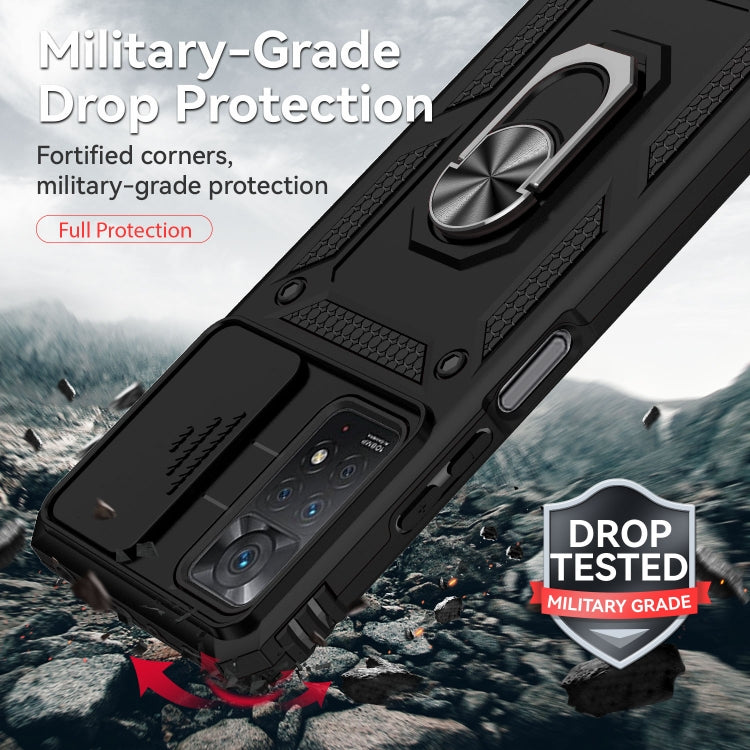 For Xiaomi Redmi Note 11 Pro Global Sliding Camshield Holder Phone Case