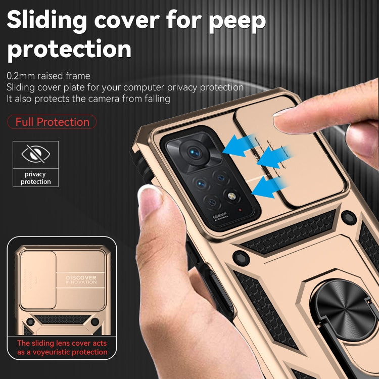 For Xiaomi Redmi Note 11 Pro Global Sliding Camshield Holder Phone Case