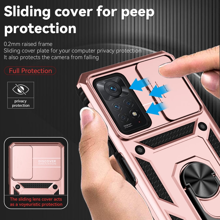 For Xiaomi Redmi Note 11 Pro Global Sliding Camshield Holder Phone Case
