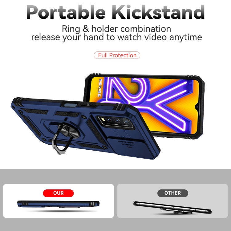 For vivo Y20 Sliding Camshield Holder Phone Case