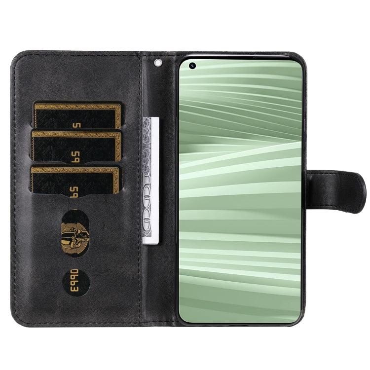 For OPPO Realme GT2 Pro Fashion Calf Texture Zipper Horizontal Flip Leather Case