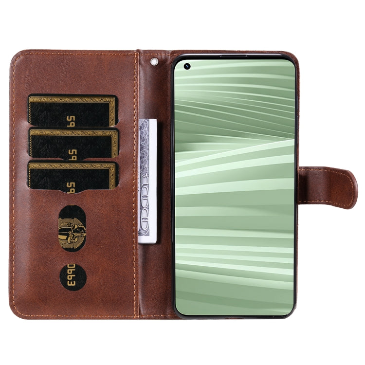 For OPPO Realme GT2 Pro Fashion Calf Texture Zipper Horizontal Flip Leather Case