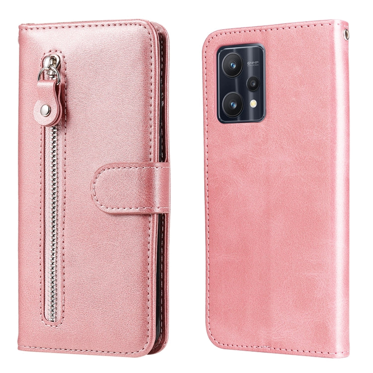 For OPPO Realme 9 Pro/Realme V25 Fashion Calf Texture Zipper Horizontal Flip Leather Case