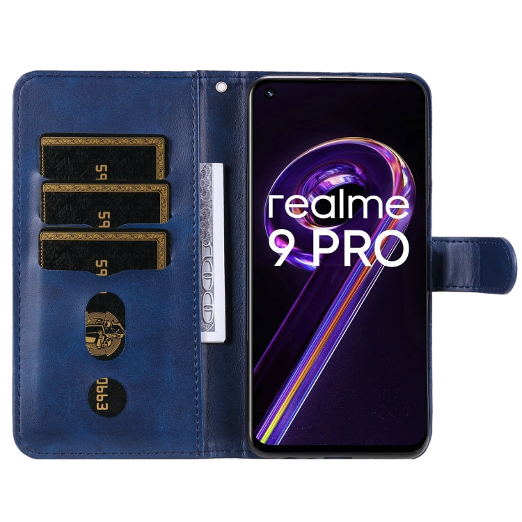 For OPPO Realme 9 Pro/Realme V25 Fashion Calf Texture Zipper Horizontal Flip Leather Case