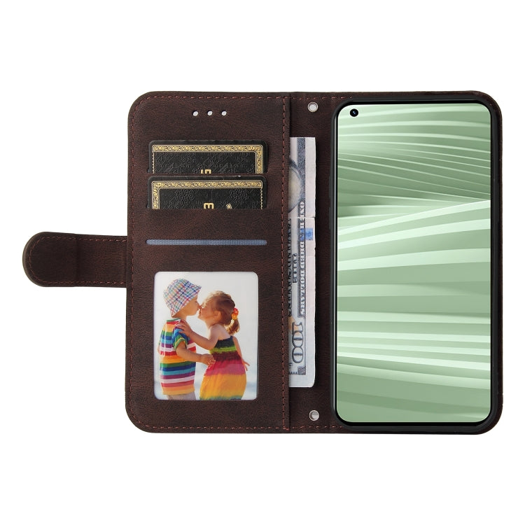 For OPPO Realme GT2 Pro Skin Feel Life Tree Metal Button Horizontal Flip Leather Case