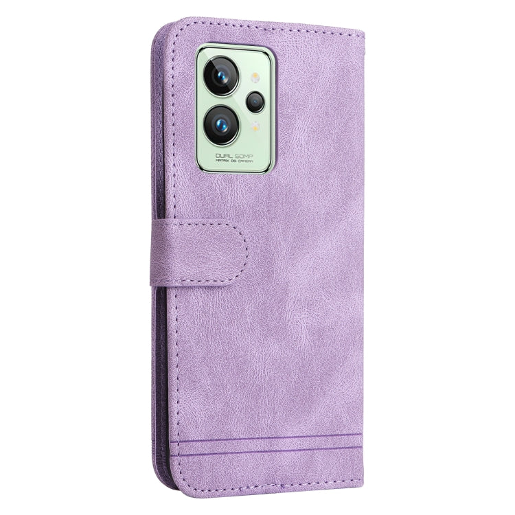 For OPPO Realme GT2 Pro Skin Feel Life Tree Metal Button Horizontal Flip Leather Case