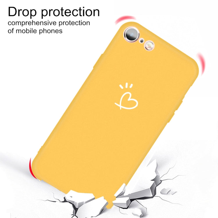 For iPhone 6s / 6 Three Dots Love-heart Pattern Colorful Frosted TPU Phone Protective Case
