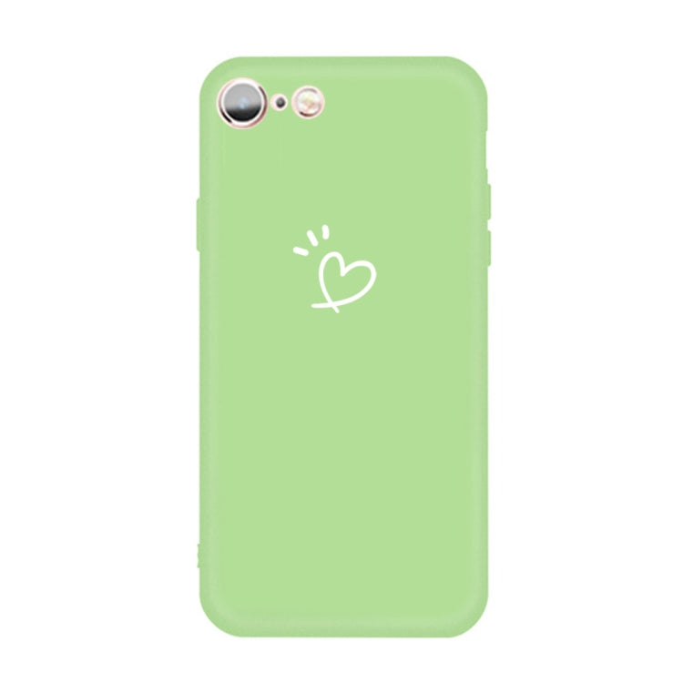 For iPhone 6s / 6 Three Dots Love-heart Pattern Colorful Frosted TPU Phone Protective Case