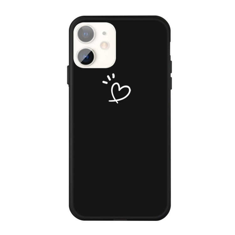 For iPhone 11 Three Dots Love-heart Pattern Colorful Frosted TPU Phone Protective Case