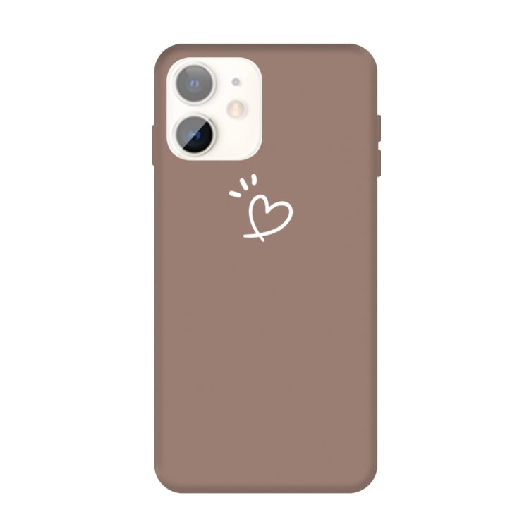 For iPhone 11 Three Dots Love-heart Pattern Colorful Frosted TPU Phone Protective Case