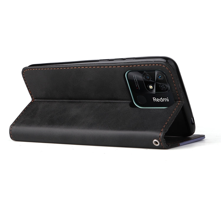 For Xiaomi Redmi 10C / Redmi 10 India Stitching-Color Horizontal Flip Leather Case