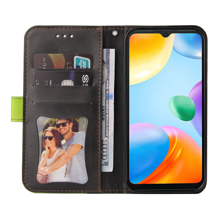 For Xiaomi Redmi 10C / Redmi 10 India Stitching-Color Horizontal Flip Leather Case