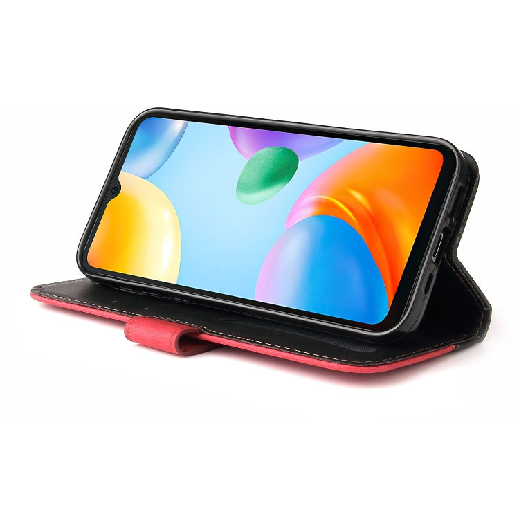 For Xiaomi Redmi 10C / Redmi 10 India Stitching-Color Horizontal Flip Leather Case