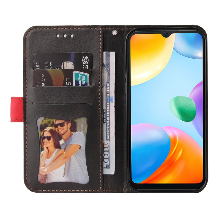 For Xiaomi Redmi 10C / Redmi 10 India Stitching-Color Horizontal Flip Leather Case