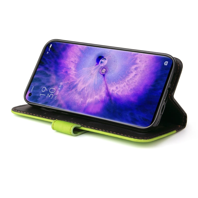 For OPPO Find X5 Stitching-Color Horizontal Flip Leather Case