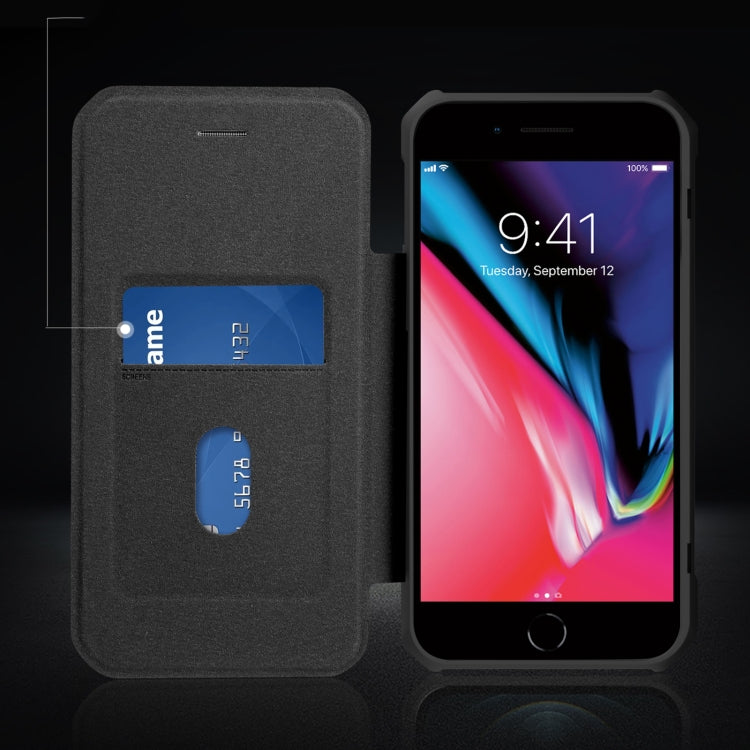 For iPhone SE 2022 / SE 2020 / 8 / 7 Magnetic Flip Leather Phone Case