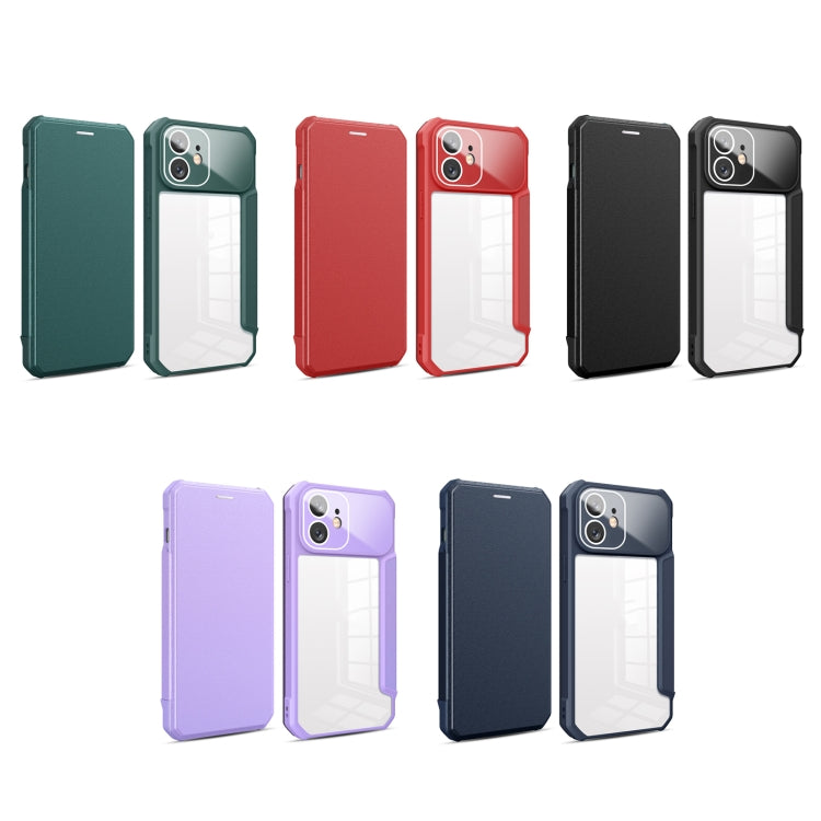 For iPhone 12 Magnetic Flip Leather Phone Case