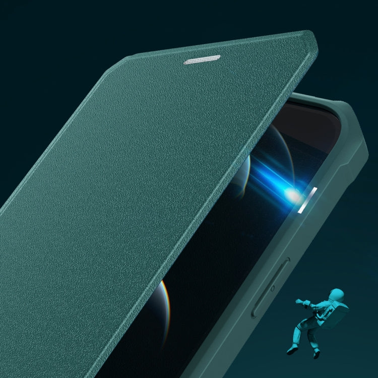 For iPhone 12 Magnetic Flip Leather Phone Case