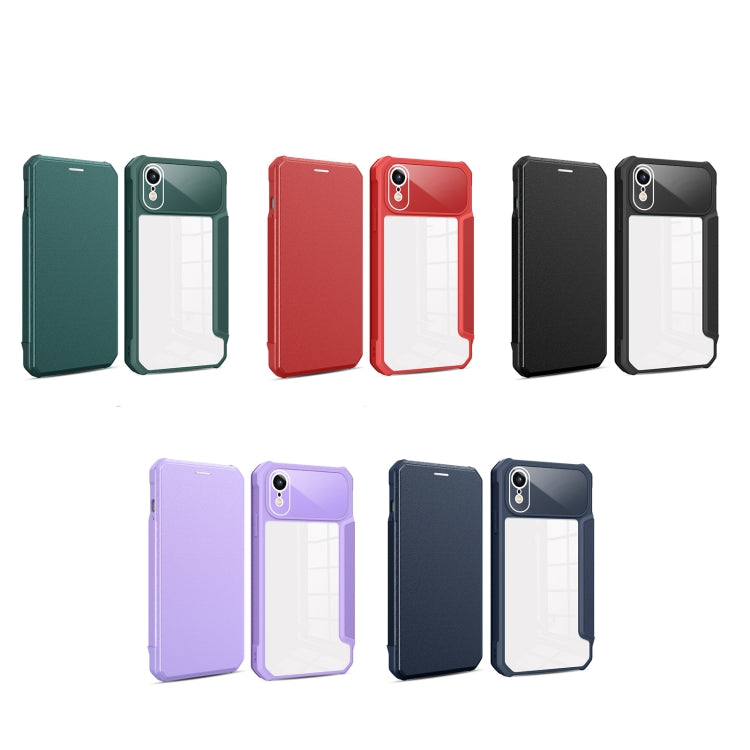 For iPhone XR Magnetic Flip Leather Phone Case