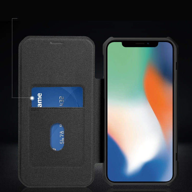 For iPhone XS Max Magnetic Flip Leather Phone Case