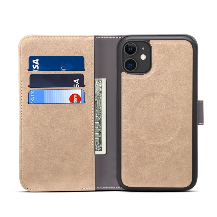For iPhone 11 Pro Max peelcas Detachable Horizontal Flip Leather Case with Holder & Card Slots & Wallet(Khaki)