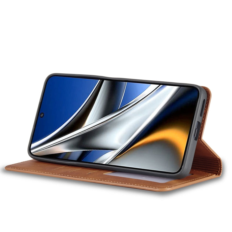 For Xiaomi Poco X4 Pro 5G Forwenw Dream Series Oil Edge Strong Magnetism Leather Phone Case