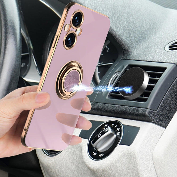 For OPPO A96 6D Electroplating Full Coverage Silicone Phone Case