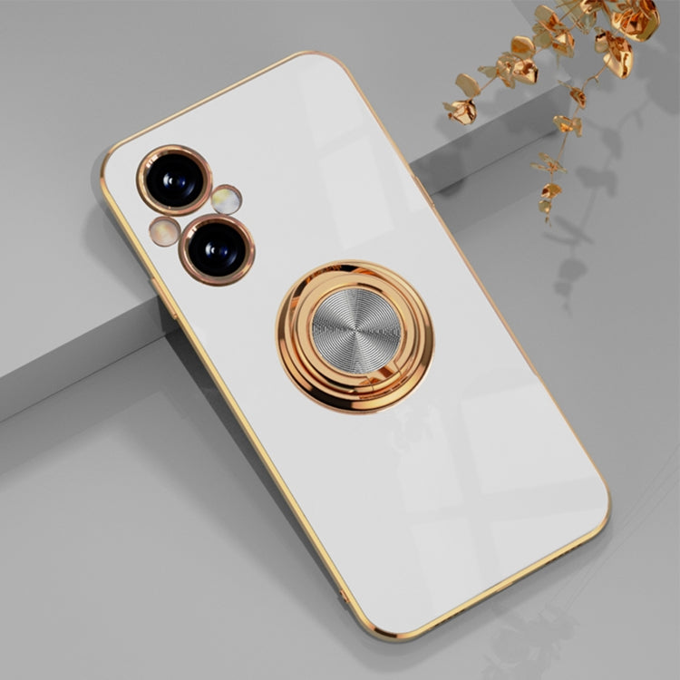 For OPPO A96 6D Electroplating Full Coverage Silicone Phone Case